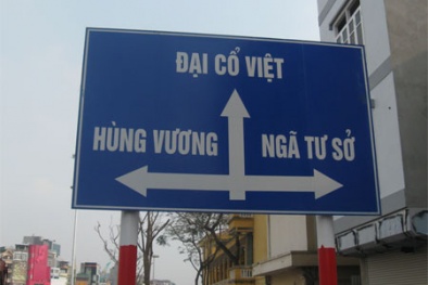 Biển giao thông sai tên nước Việt Nam